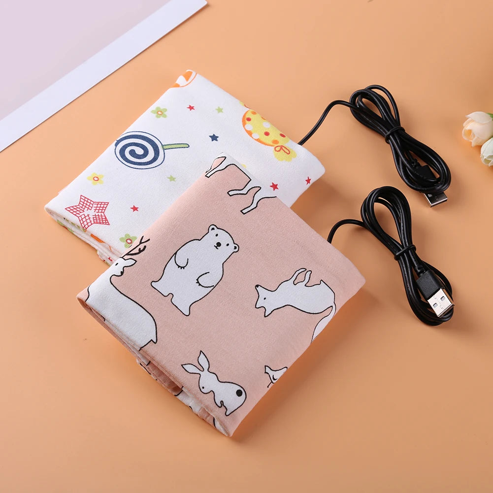 Portable Baby Bottle Warmer USB powered Fashion  Protective Sleeve Thermal Bag