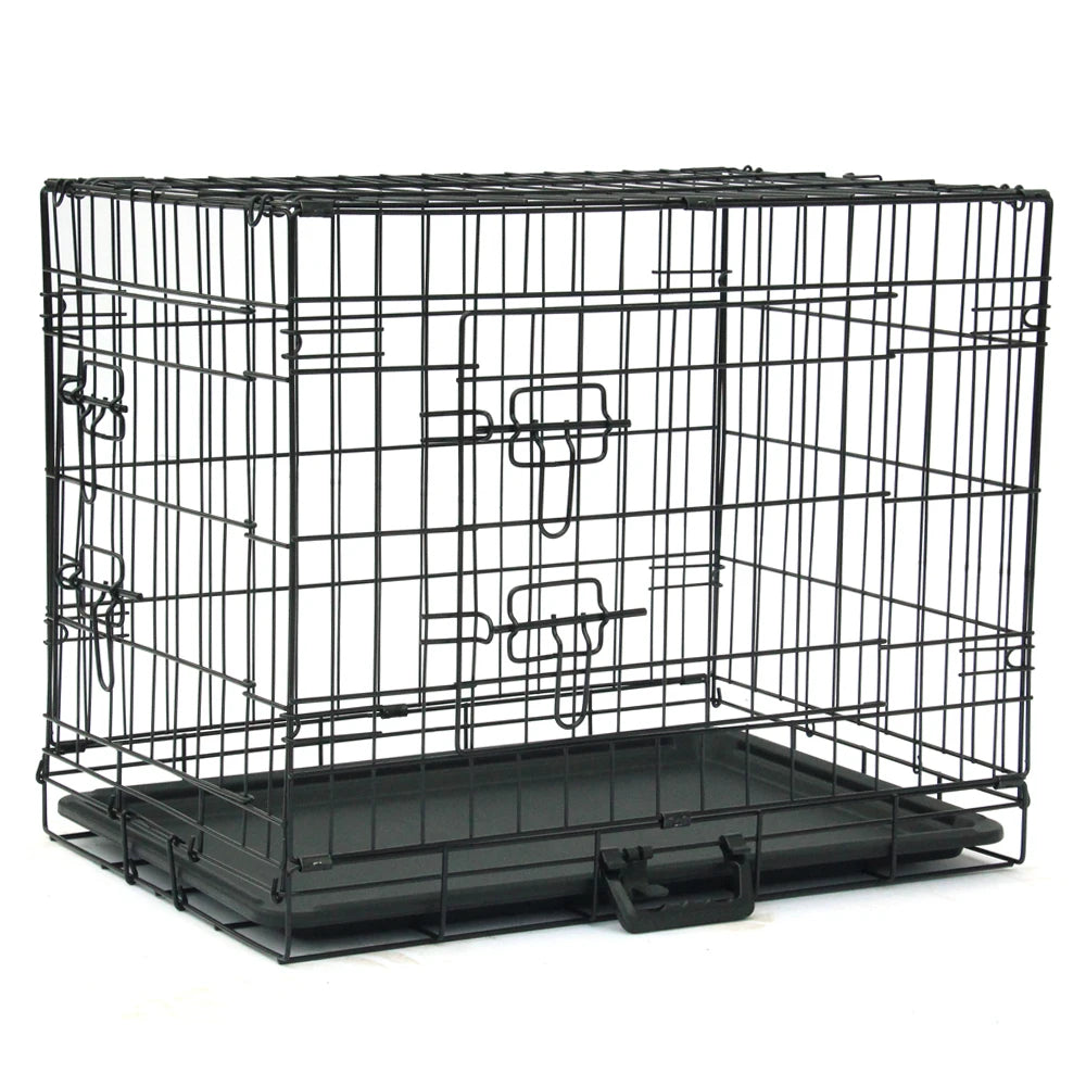 24" Folding Steel Pet Kennel Animal Playpen