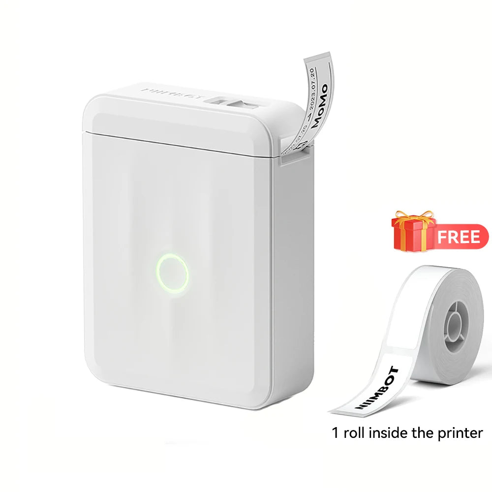 Pocket Mini Label Printer, Thermal Wireless Adhesive Sticker, DIY Name Tag Maker for School Home Office