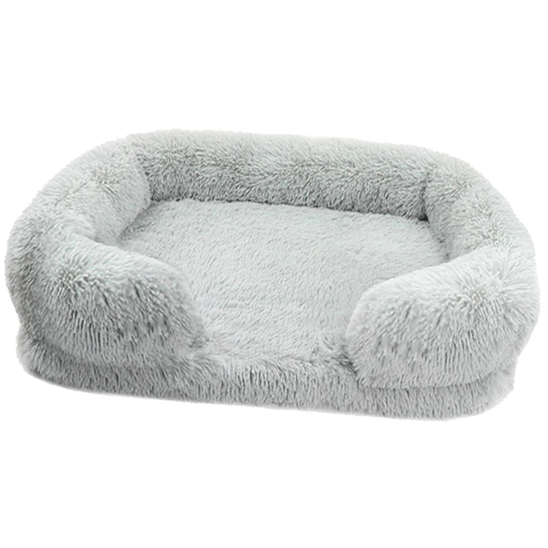 Thickened orthopedic dog bed for large dogs - easy to remove and wash plush cover