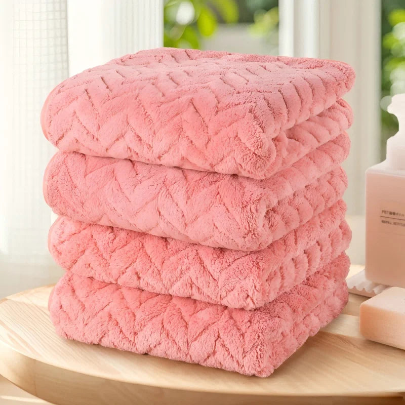 Solid Color 4pcs Hand Towel Set