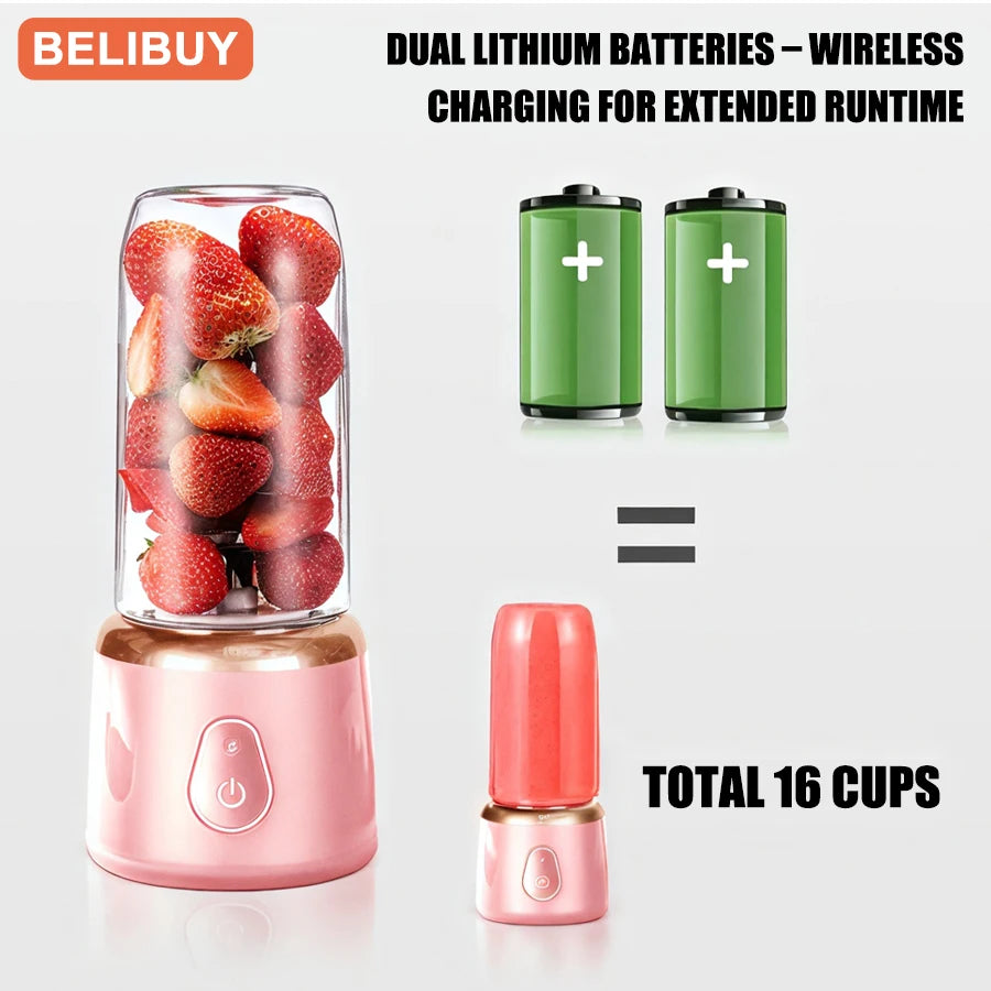 400ml Portable Juicer Rechargable Cup Blender
