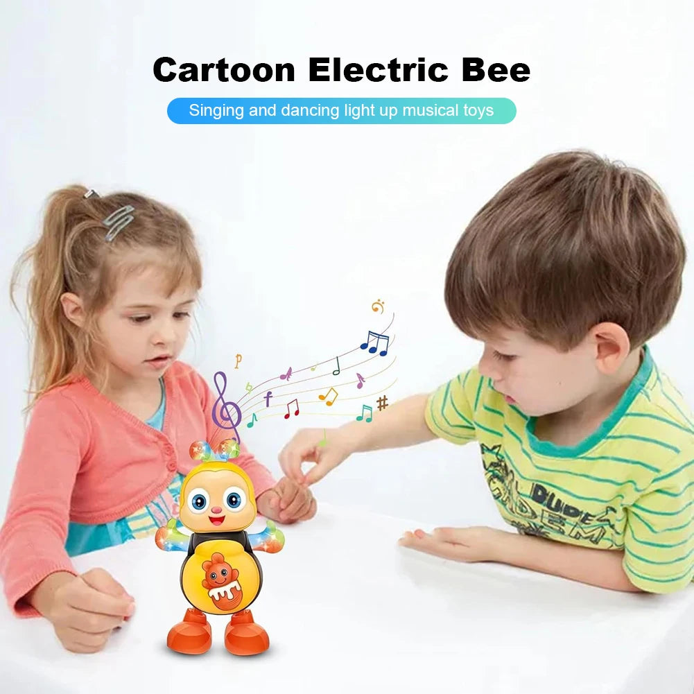 Cartoon Musical Dancing Toy with Music & Lights for Kids Christmas Birthday Gifts for Boys Girls