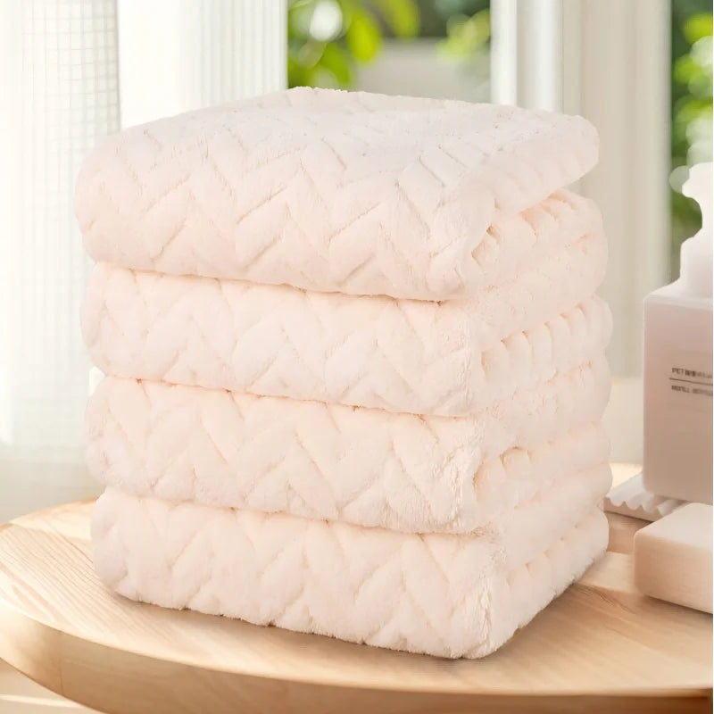 Solid Color 4pcs Hand Towel Set