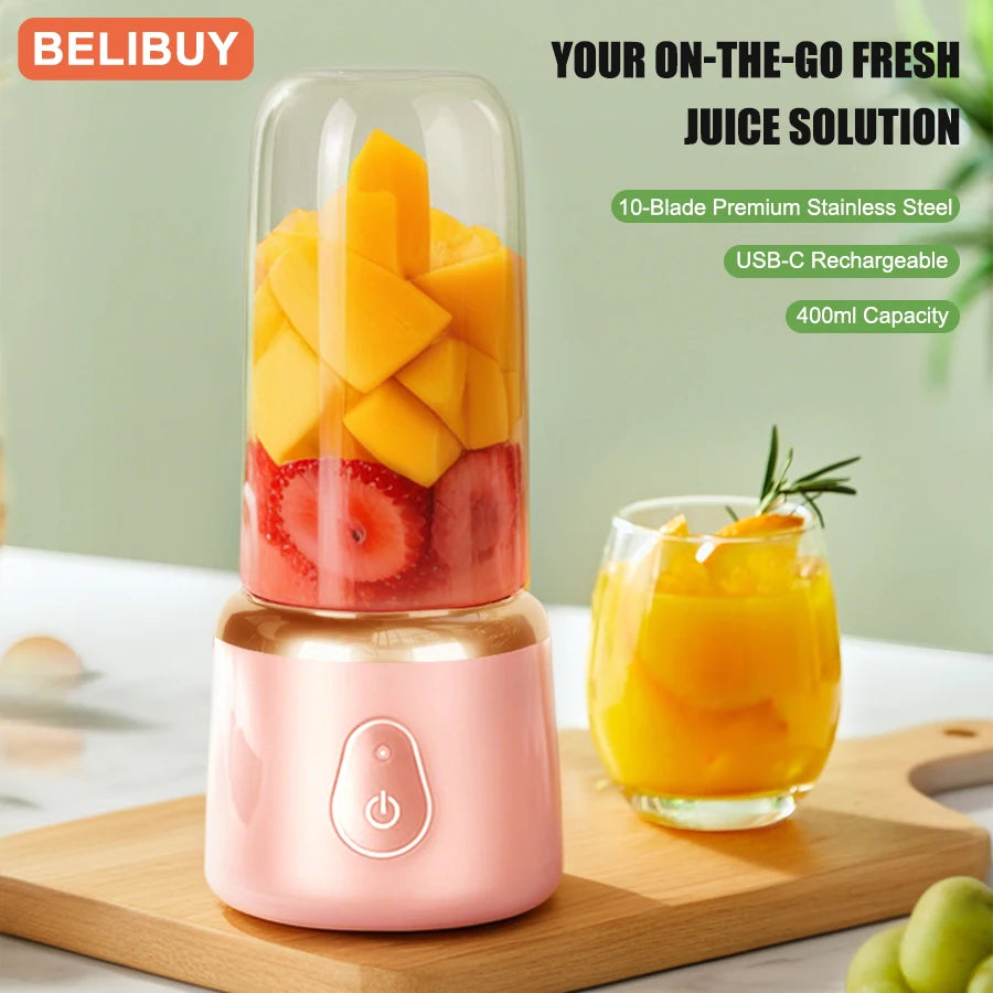 400ml Portable Juicer Rechargable Cup Blender