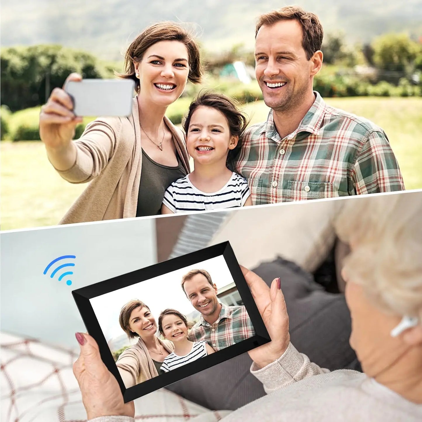 32GB 10.1 Inch Smart WiFi Digital Photo Frame Touch Screen