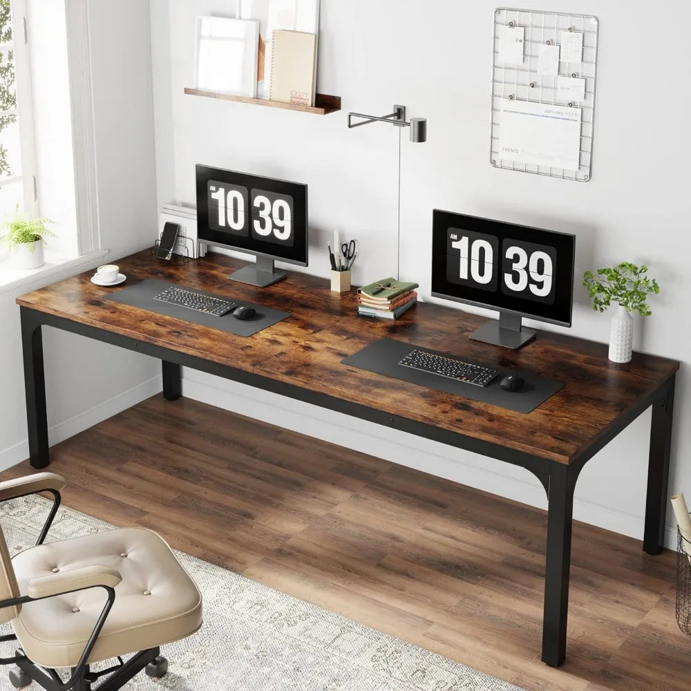 78.7 Inches Extra Long Computer Desk 2 Person Desk