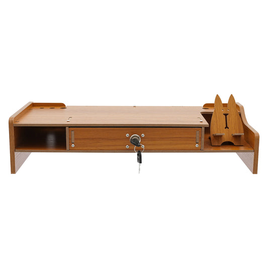 Desktop Computer Monitor Stand Riser with Drawer