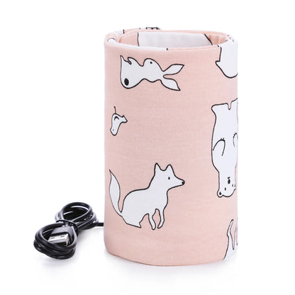 Portable Baby Bottle Warmer USB powered Fashion  Protective Sleeve Thermal Bag