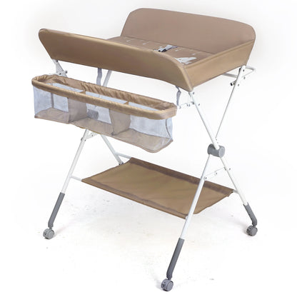 Portable Foldable Baby Changing Table with Wheels