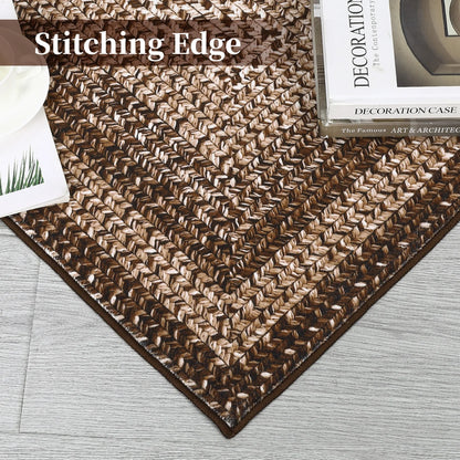 Washable Braided Area Rugs Large