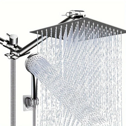 chrome plated concealed stainless steel pressurized shower set with extended lever arm,