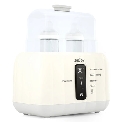 Double Baby Bottle Warmer LCD Display, Steam Sterilizer