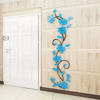 3D DIY Removable Art Wall Stickers Vinyl Flower Tree Livingroom Bedroom Decoration