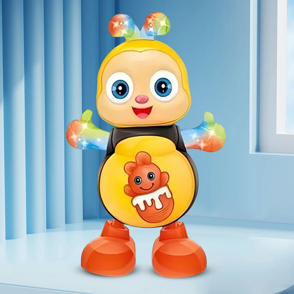 Cartoon Musical Dancing Toy with Music & Lights for Kids Christmas Birthday Gifts for Boys Girls