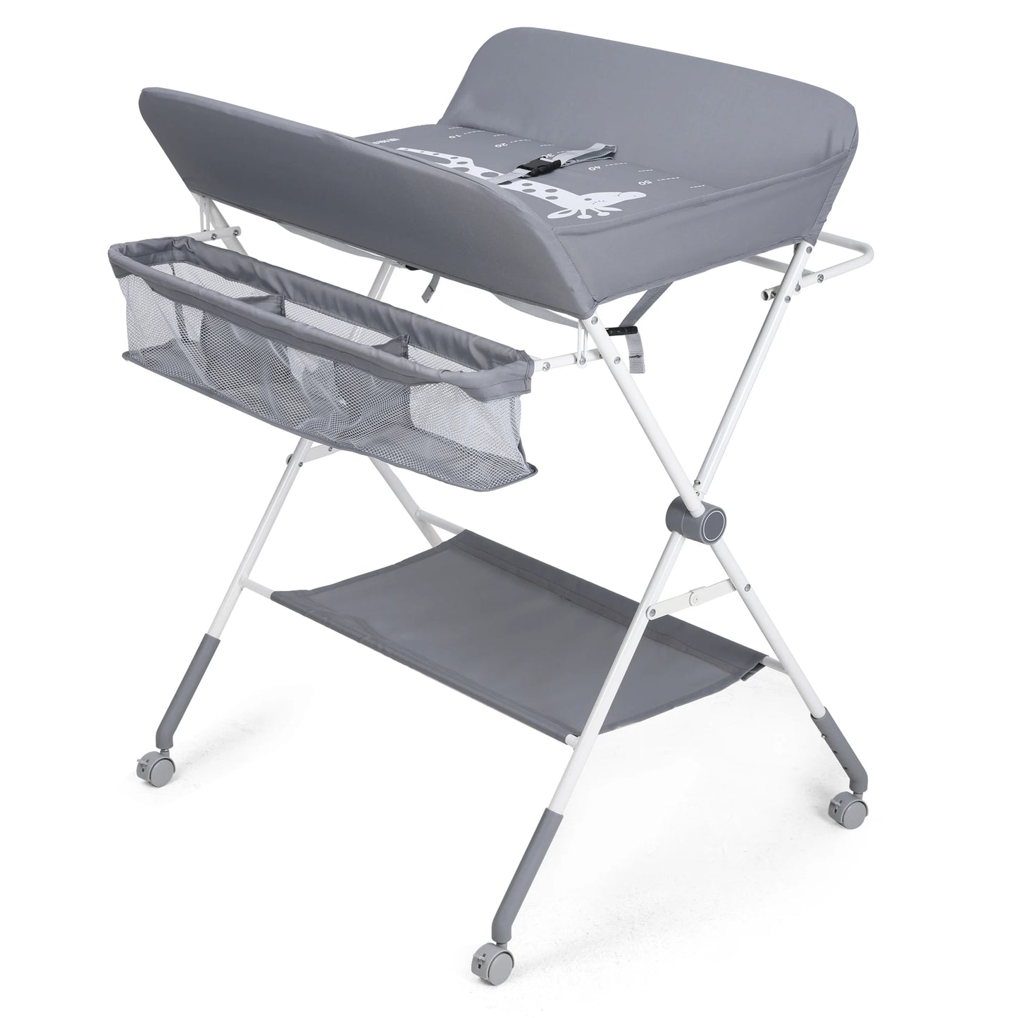 Portable Foldable Baby Changing Table with Wheels
