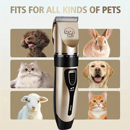 Electric Pet Hair Trimmer Kit for Professional Grooming at Home