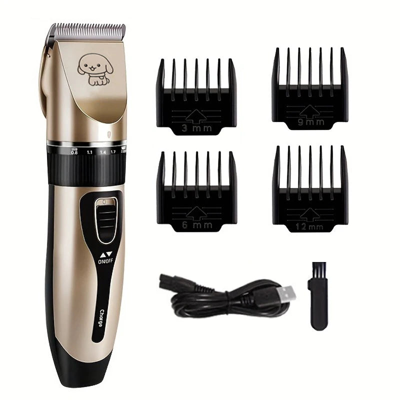 Electric Pet Hair Trimmer Kit for Professional Grooming at Home