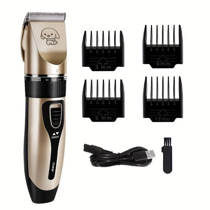 Electric Pet Hair Trimmer Kit for Professional Grooming at Home