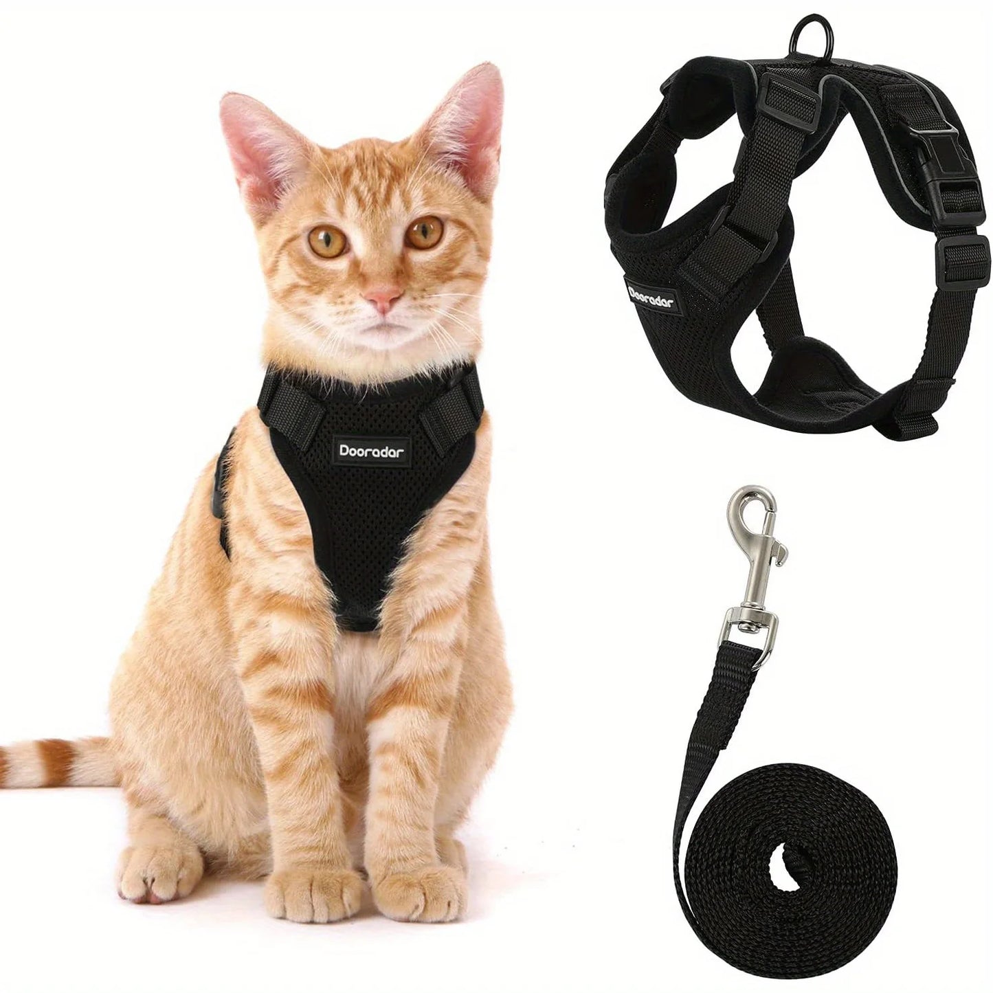 Non-Slip Adjustable Leash Cat Vest