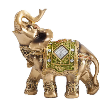 Cute Elephant Figurines Decoration Suitable for Office Wine Cooler Decor. Elephants are sacred symbols of peace, spirit and physical strength.