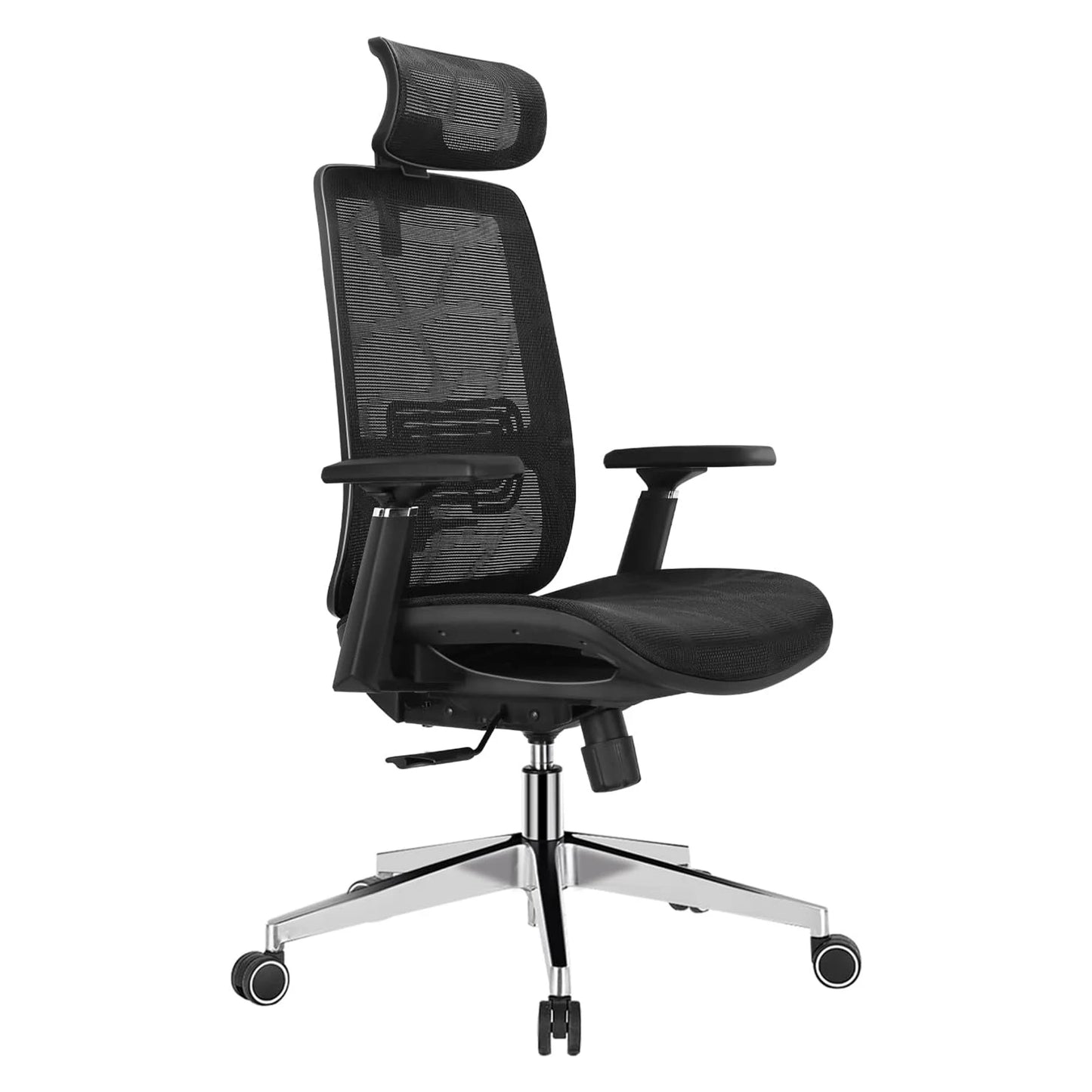 New Ergonomic Mesh Office Chair with Adjustable Lumbar Support, 120°Tilt High Back with Soft Flip Up Arms