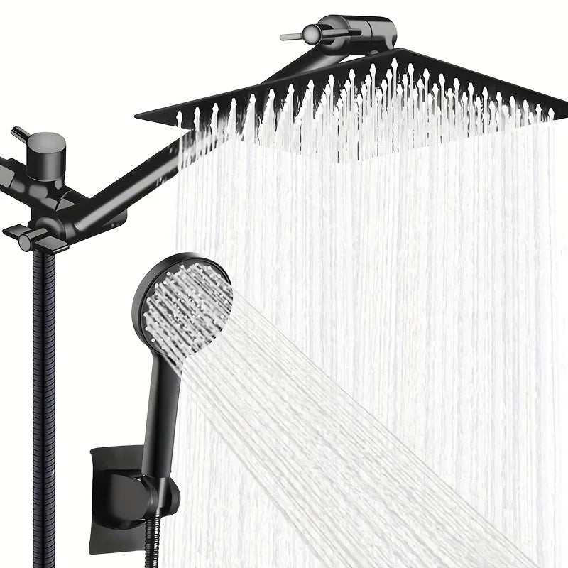 chrome plated concealed stainless steel pressurized shower set with extended lever arm,