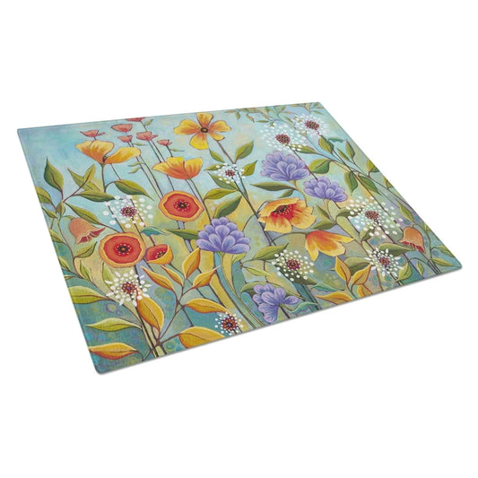 Colorful Tempered Glass Cutting Board 12x16