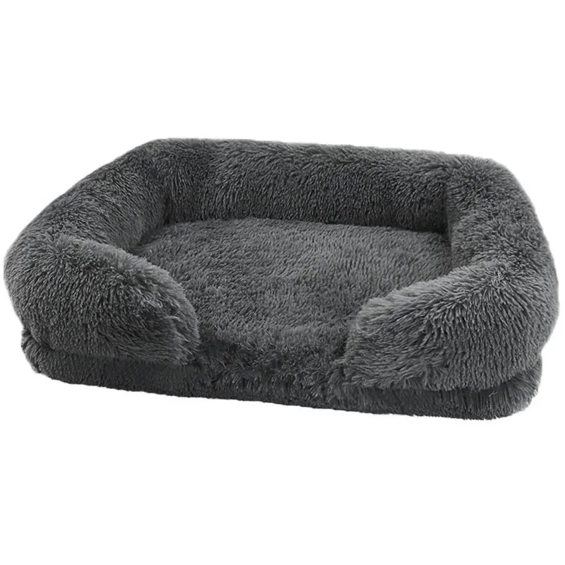 Thickened orthopedic dog bed for large dogs - easy to remove and wash plush cover