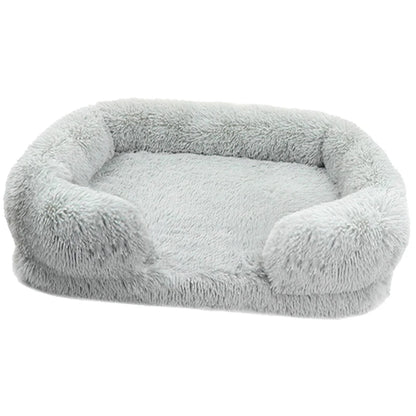 Thickened orthopedic dog bed for large dogs - easy to remove and wash plush cover