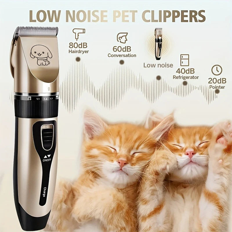 Electric Pet Hair Trimmer Kit for Professional Grooming at Home
