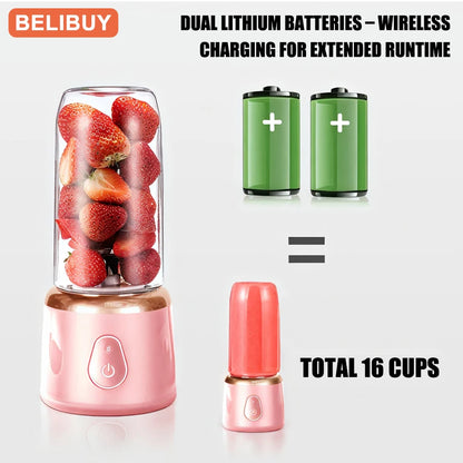 400ml Portable Juicer Rechargable Cup Blender