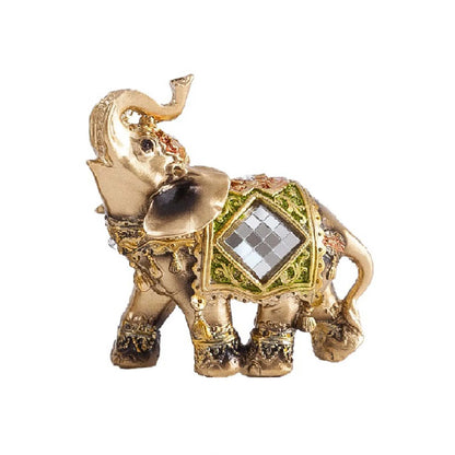 Cute Elephant Figurines Decoration Suitable for Office Wine Cooler Decor. Elephants are sacred symbols of peace, spirit and physical strength.