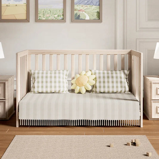 11-in-1 Convertible Baby Crib With Removable Wheels 4 Mattress Heights