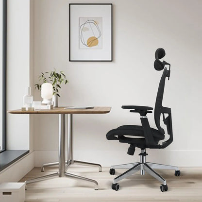 New Ergonomic Mesh Office Chair with Adjustable Lumbar Support, 120°Tilt High Back with Soft Flip Up Arms