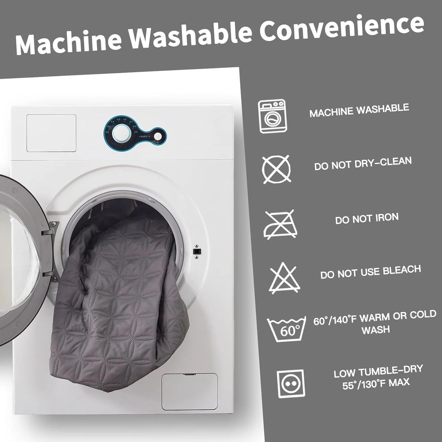 Noiseless Waterproof Mattress Pad with Deep Pocket, Washable