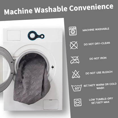 Noiseless Waterproof Mattress Pad with Deep Pocket, Washable