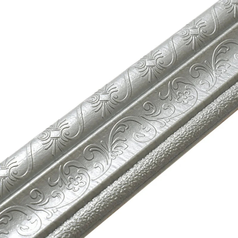 DIY Self Adhesive Flexible Foam Molding.  Wallpaper Trim 3D Decorative Wall Trim Peel and Stick Trim for Home Decor