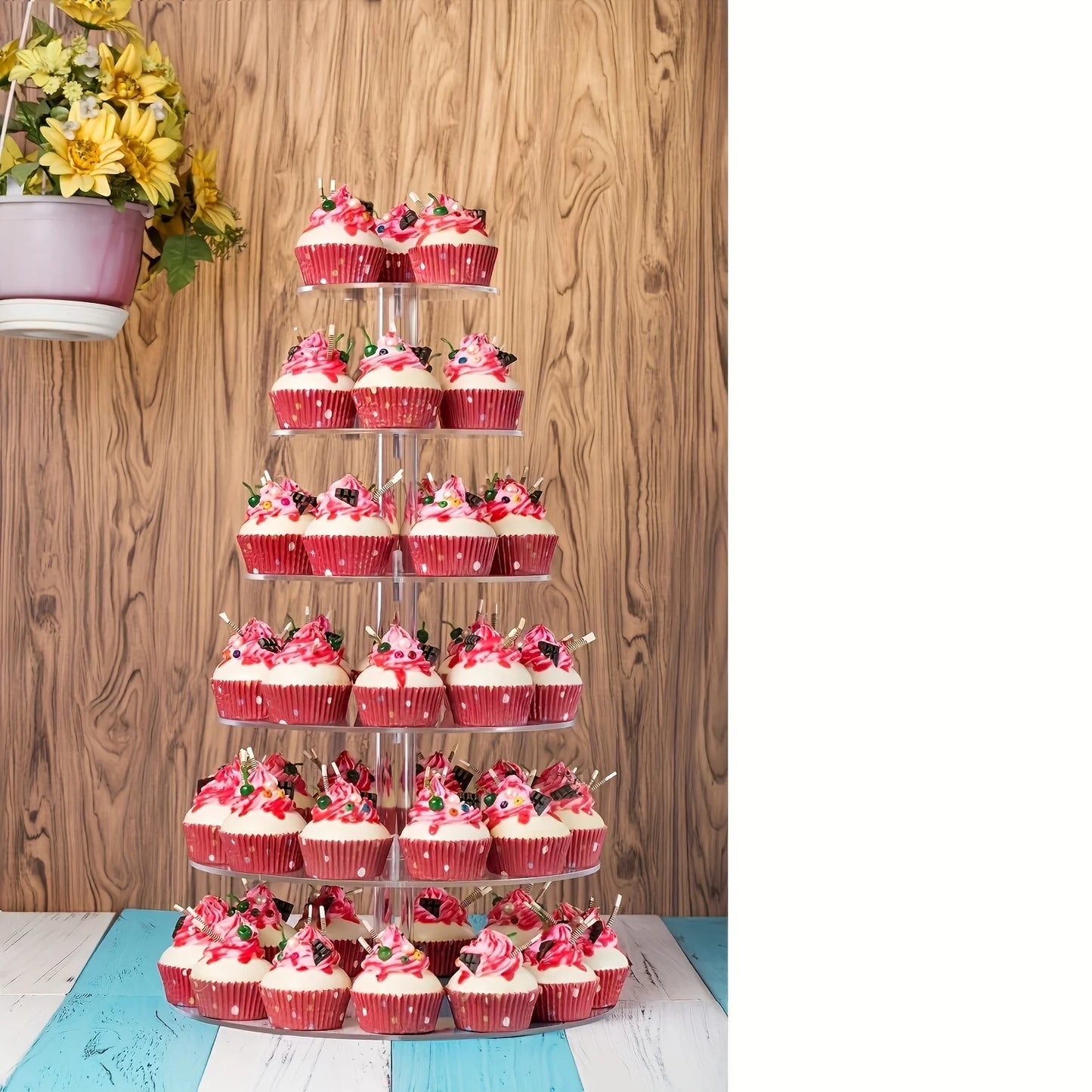 Acrylic 6-layer Cake Rack For Party, Holidays