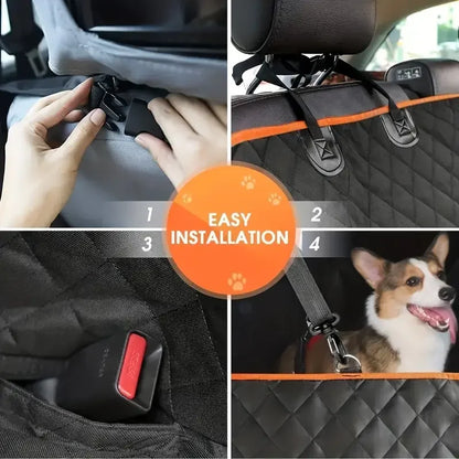 Dog Durable Soft Back Seat Cover 100% Waterproof for Cars Truck