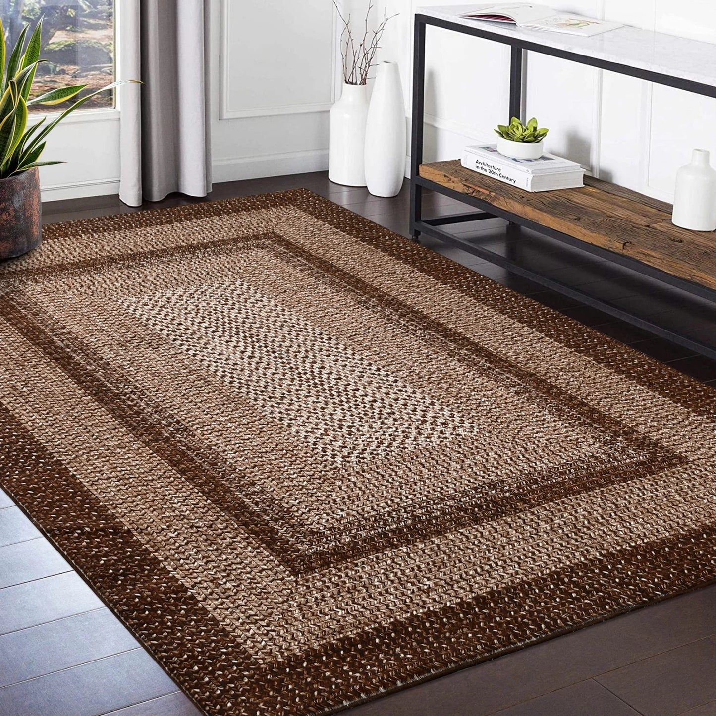 Washable Braided Area Rugs Large