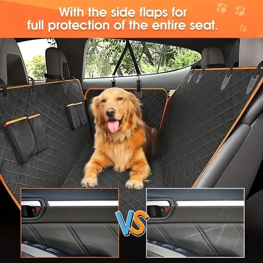 Dog Durable Soft Back Seat Cover 100% Waterproof for Cars Truck