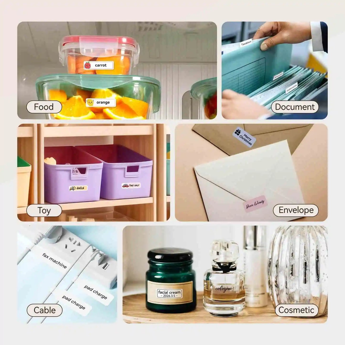 Pocket Mini Label Printer, Thermal Wireless Adhesive Sticker, DIY Name Tag Maker for School Home Office