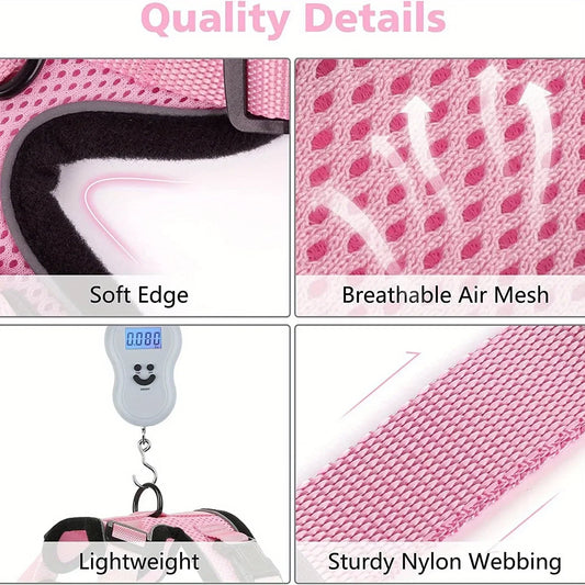 Non-Slip Adjustable Leash Cat Vest