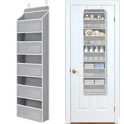 5 Layer Hanging Organizer Over The Door Organizer Hanging Storage With 5 Mesh Pockets For Pantry Bathroom Bedroom Kitchen Dorm