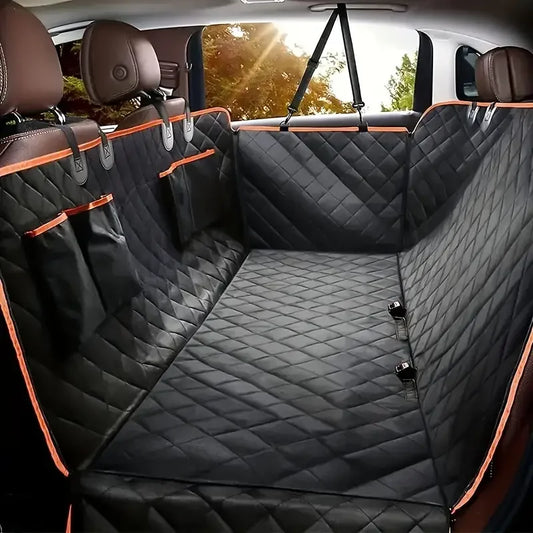 Dog Durable Soft Back Seat Cover 100% Waterproof for Cars Truck