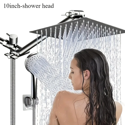 chrome plated concealed stainless steel pressurized shower set with extended lever arm,