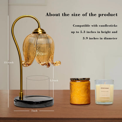 Tulip Flower Warm Candle Lamp Bedside Lamp Fireless Fragrance