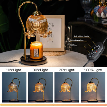 Tulip Flower Warm Candle Lamp Bedside Lamp Fireless Fragrance