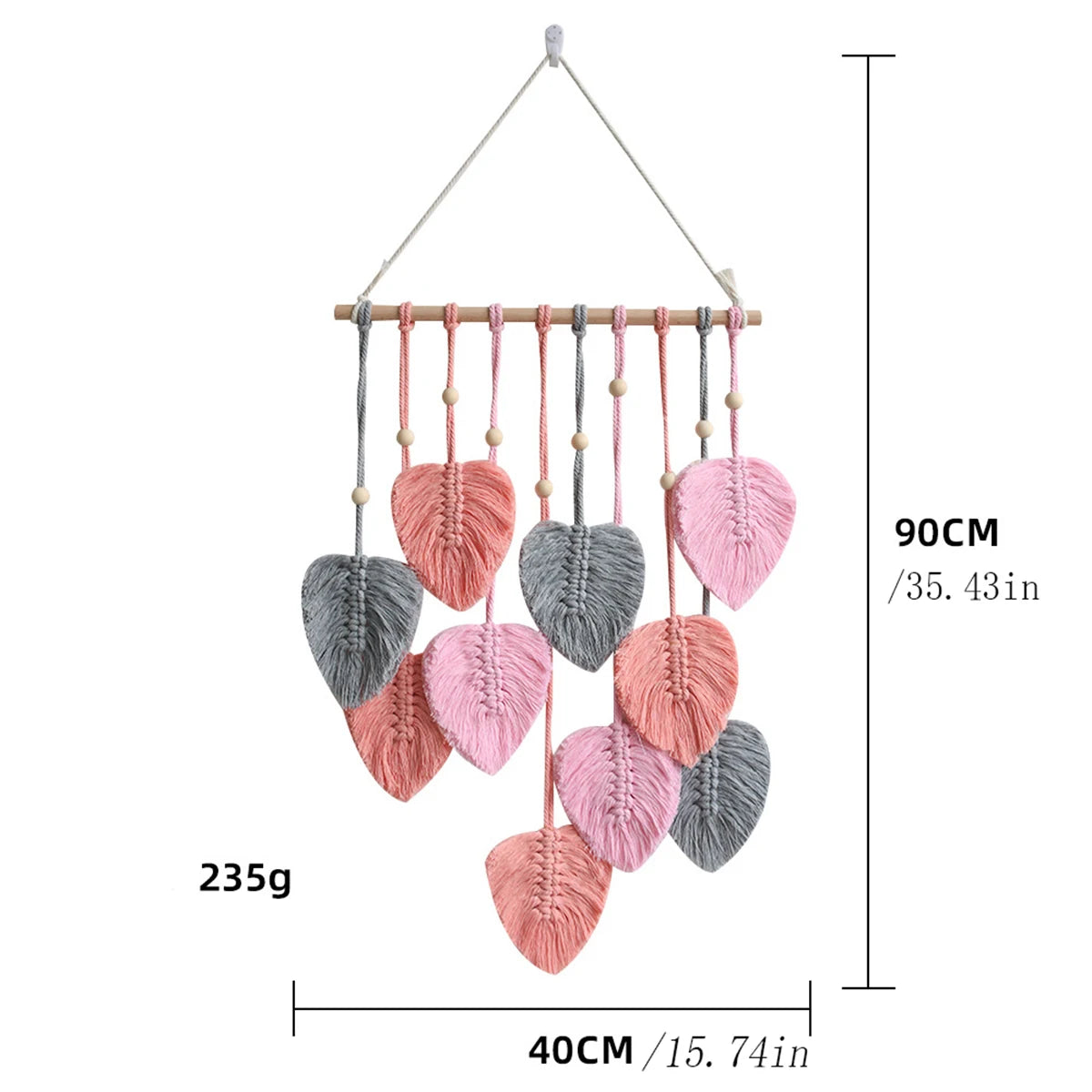 Purchase one Bohemian-style pendant, hand-woven leaf pendant, classroom decoration, bedroom pendant, room and living room decora